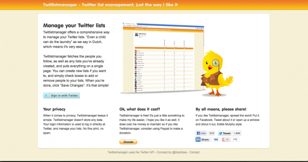 Twitlistmanager Sign In